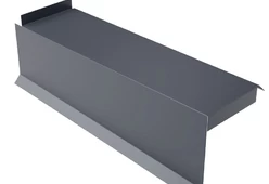 Планка сегментная торцевая левая 350 мм Colorcoat Prisma 0.5 мм-3