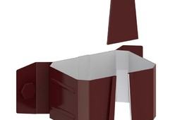 Держатель трубы МеталлПрофиль 76х102 (на дерево) Пластизол 0.5 мм