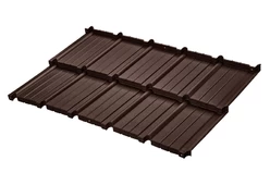 Модульная металлочерепица BUDMAT Murano IDEAL-Satin-14